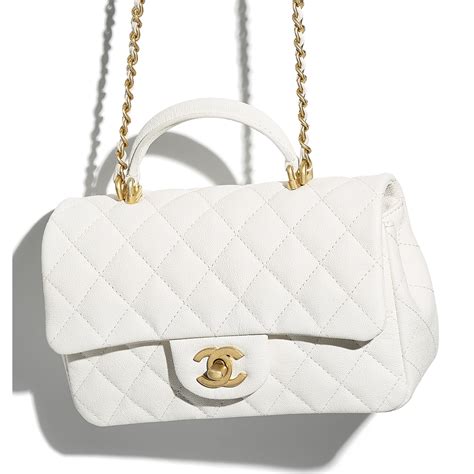 Chanel mini flap bag with top handle